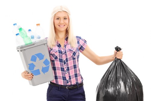Residential rubbish being cleared